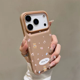 เคสโทรศัพท์การ์ตูนน่ารัก รุ่นใหม่ ป้องกันรอยขีดข่วน กันตก สำหรับ iPhone 11 12 13 14 15 16 17 Series