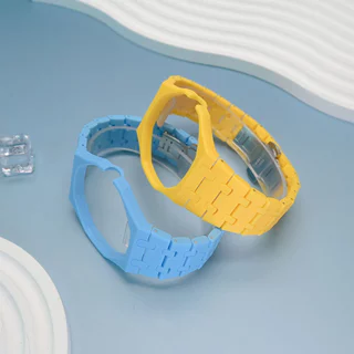 หรูหราเซรามิค Mod Kit สําหรับ Swatch x AP Royal POP นาฬิกานาฬิกากรณี Link Strap Mod อุปกรณ์เสริมนาฬิกาพ็อกเก็ตข้อมือชุด