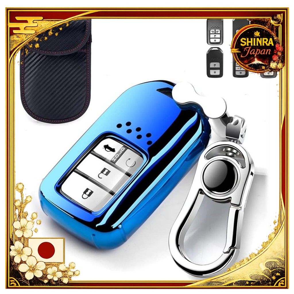 《Direct From Japan》  LETINGFAR Key Case for Honda Smart Key Case Key Cover for Honda Acrylic Key Cov