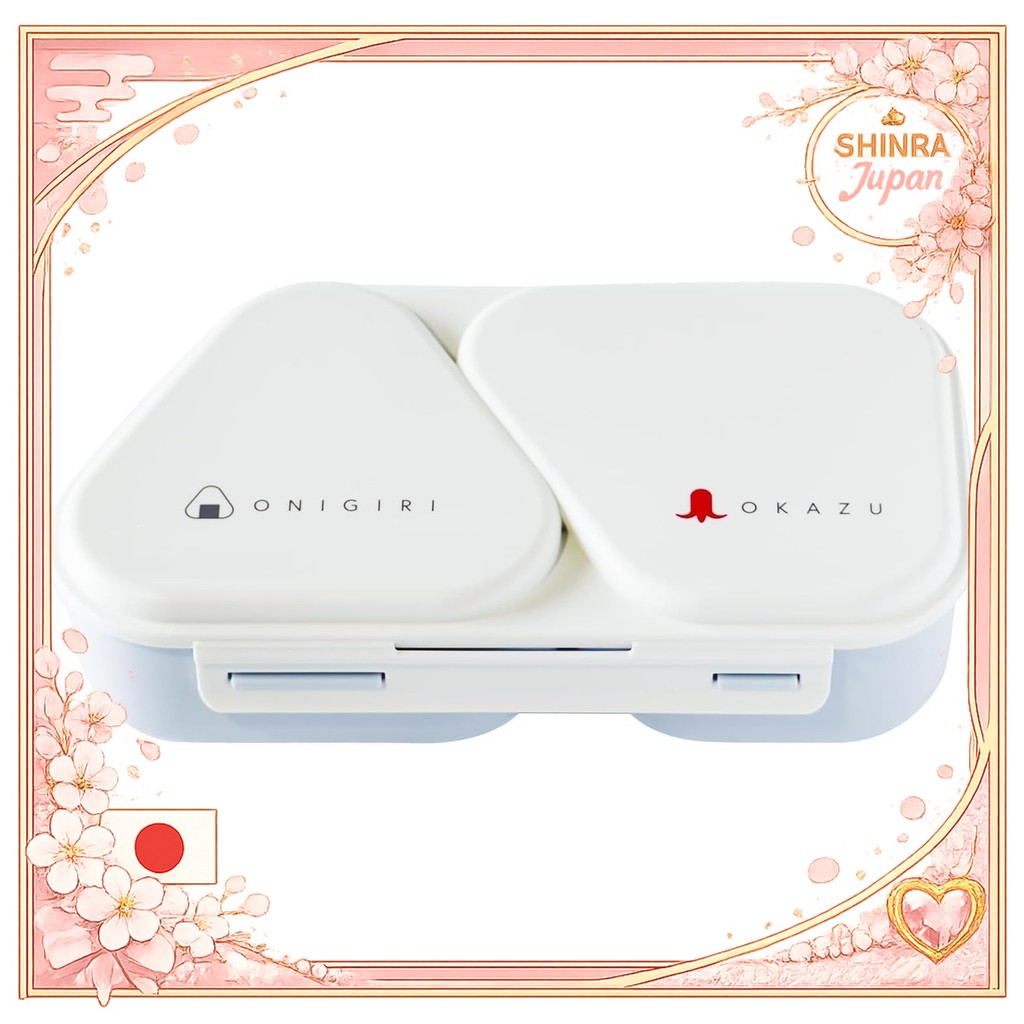 《Direct From Japan》  OSK) Onigiri Lunch Case Bento Box 465ml Pastel Blue With Press Mold Antibacteri
