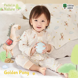 ใหม่! Little Eden - ชุดนอนหมีเด็กเล็ก อายุ 0-18 เดือน (Pastel in Nature Collection)