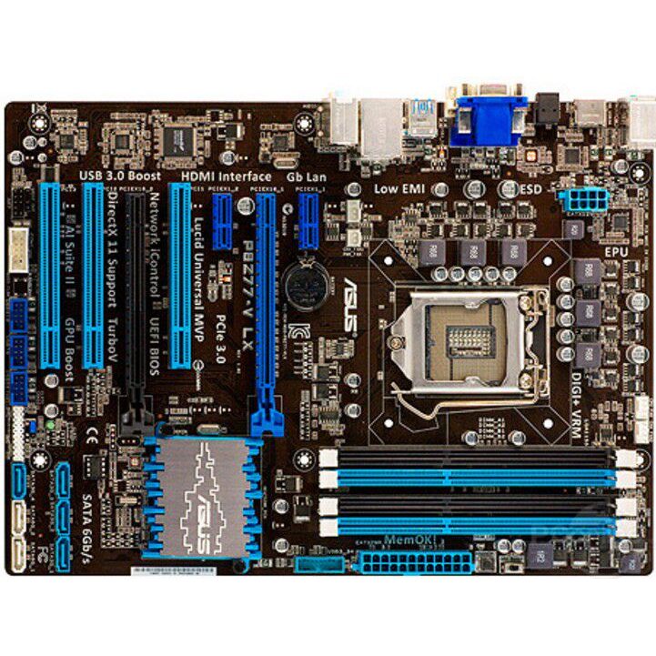 [มือที่สอง] Asus/Asus P8Z77-V LX LX2 Z77 เมนบอร์ด 1155 พินรองรับ USB3/SATA3 โทรศัพท์เดสก์ท็อป
