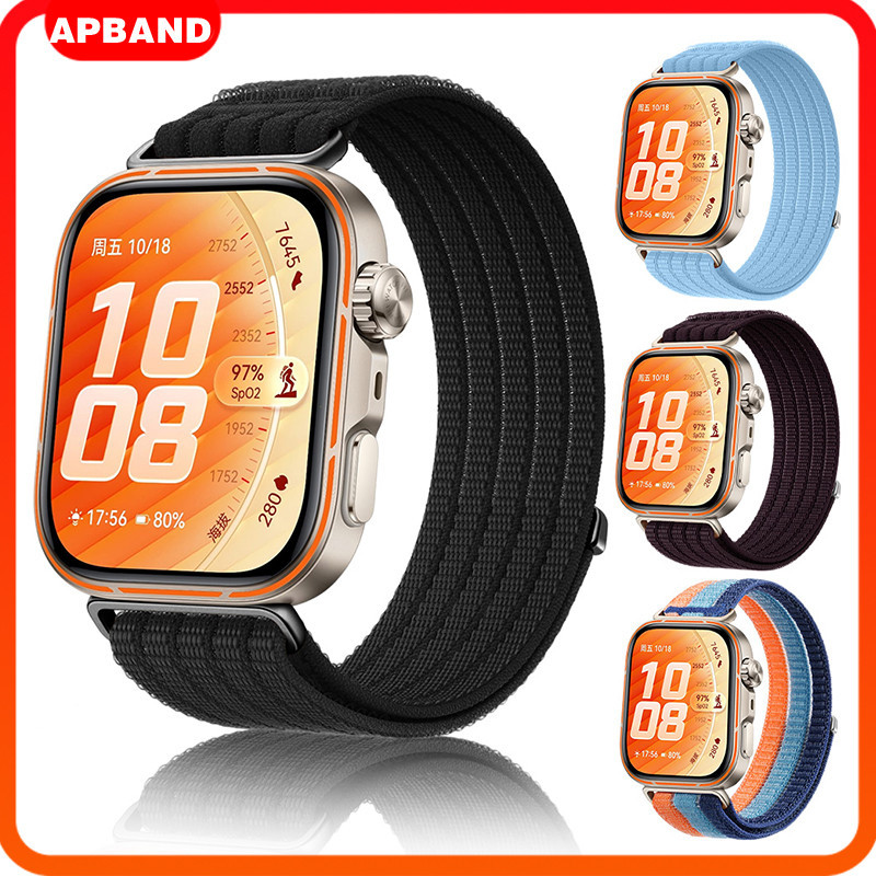 สายรัดไนลอนหายอาศ for Huawei Watch Fit 5 5 Pro 4 4 Pro สายรัดข้อมือกีฬา สายรัดข้อมือ อุปกรณ์เสริม for Huawei Fit 5 4 3