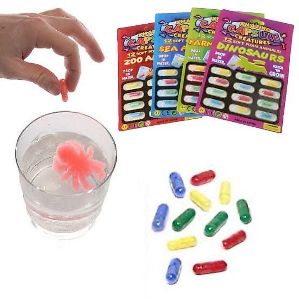 ส่งไว Magic Growing Animal Tablets Theme Mini 12แคปซูน ชุดเม็ดเมจิกแคปซูน sensory play sensory bin