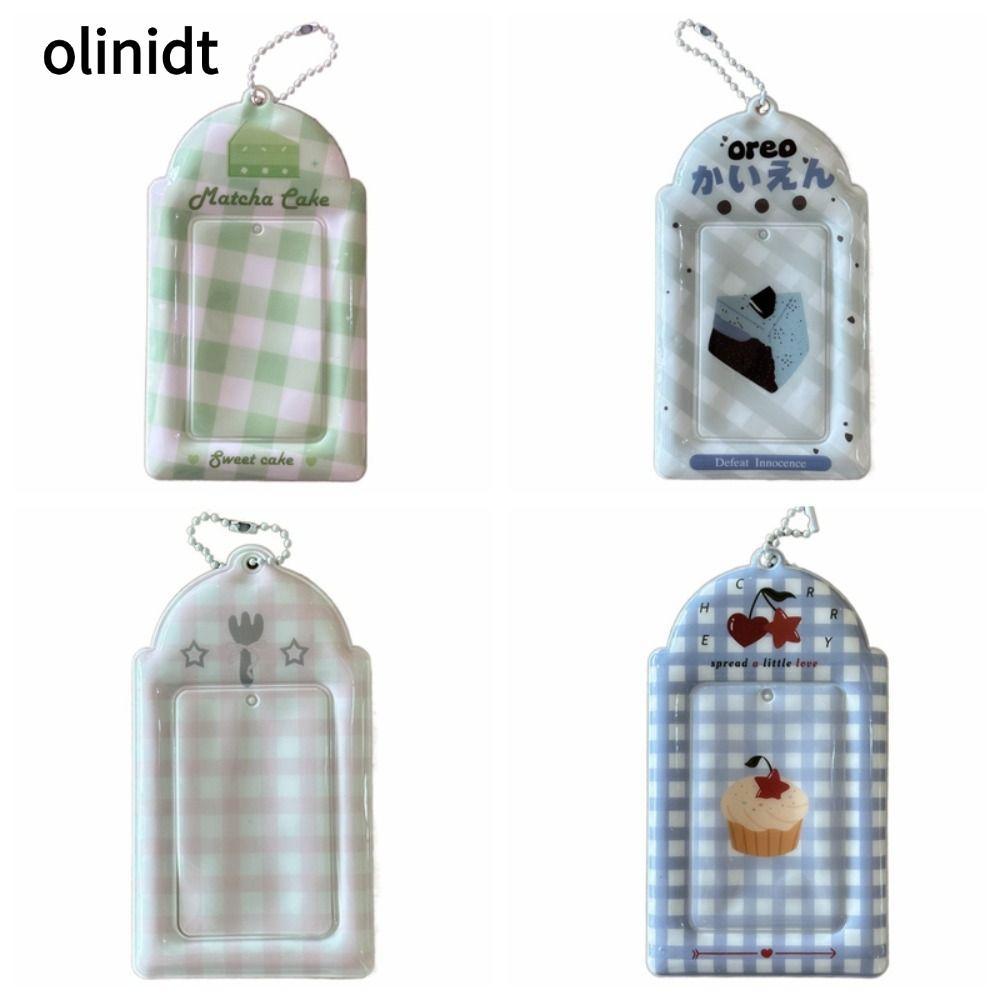 OLINIXT Kpop Photocard Holder, Mini Y2K Style Idol Photo Frame, PVC 3 นิ้ว Card Holder