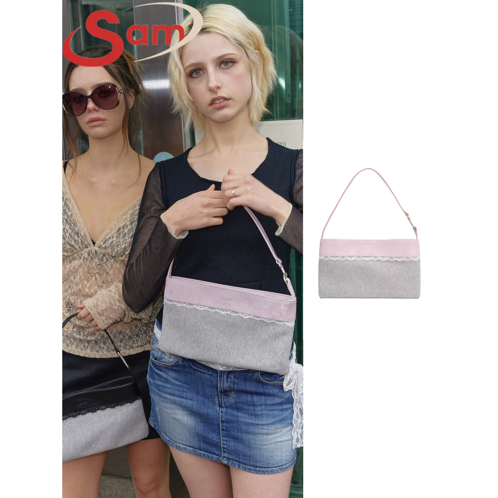 Korean Niche Brand hieta Brand New Lace All-Match Simple Shoulder Handbag