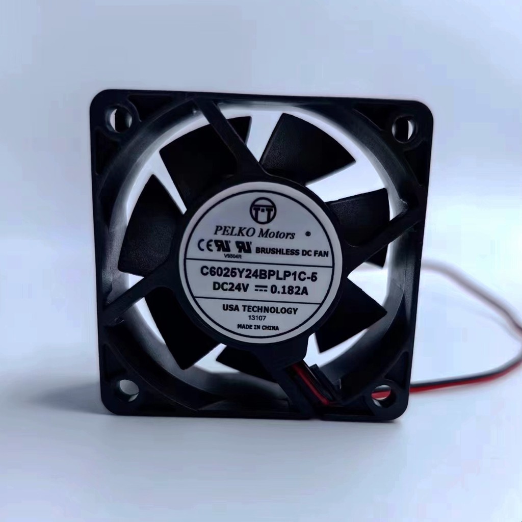 PELKO มอเตอร์ C6025Y24BPLP1C-5 24V 0.182A พัดลมอินเวอร์เตอร์ 6CM