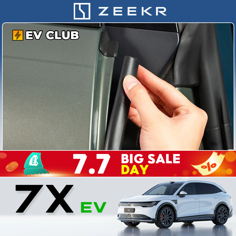 2025 geely zeekr 7x SUV ev รถพิเศษแถบปิดผนึกรถยนต์พิเศษ B-pillar ประตูแถบฉนวนกันเสียงประตูตะเข็บ Windproof ป้องกันฝุ่นยางลดเสียงรบกวน S