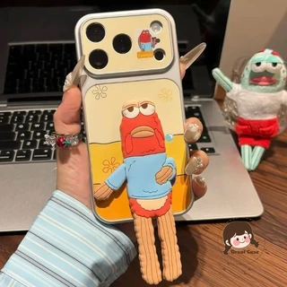 การ์ตูนตลกปลาสําหรับiPhone 17 Air 16E 16 15 14 13 12 11 Pro Max XR XS Max X 8 7 6 6s Plus SE3 SE2 น่ารักใต้น้ําCoralsฝาครอบกันกระแทกเงินปลอกนุ่ม