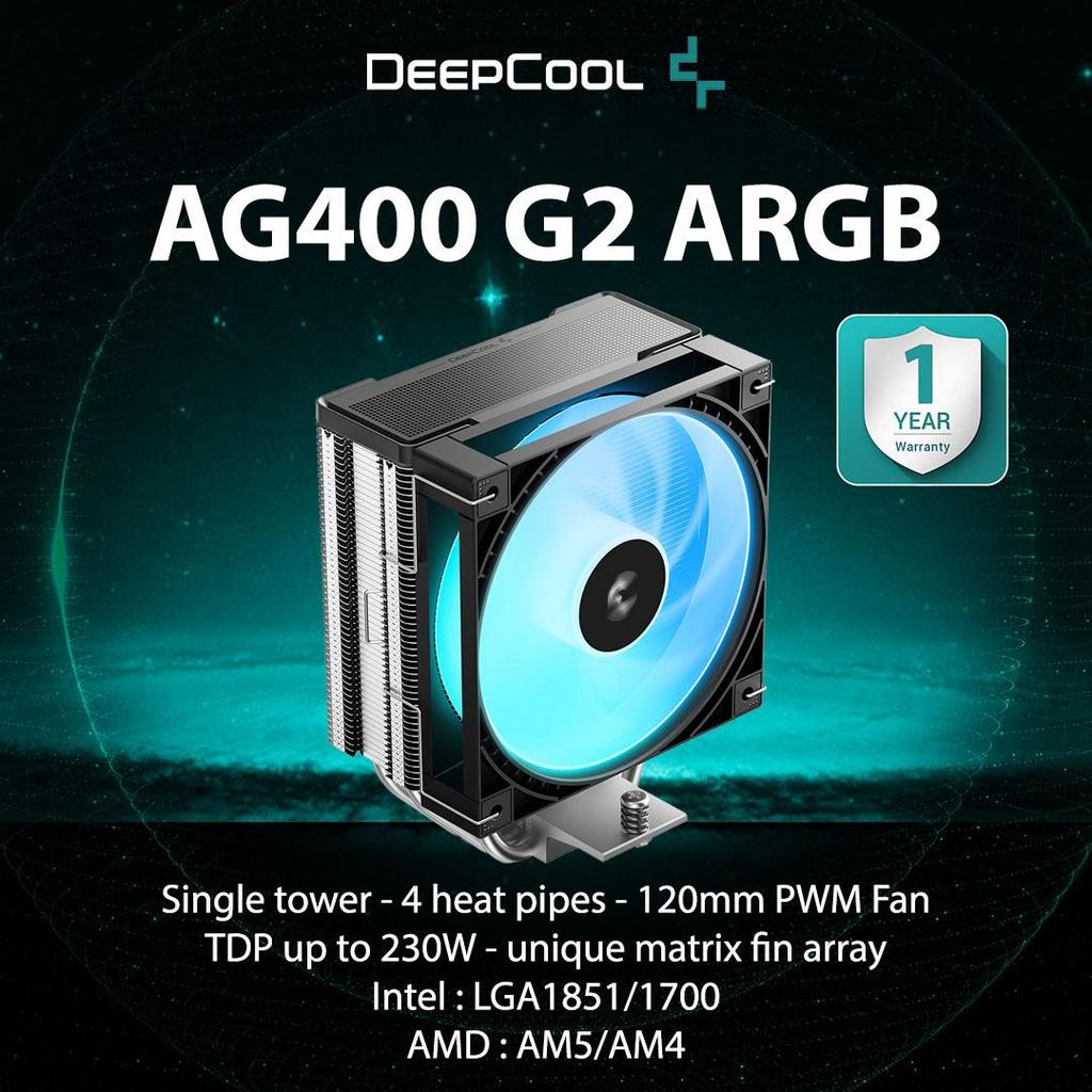 คูลเลอร์แอร์ CPU Deepcool AG400 G2 ARGB