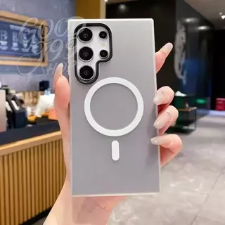 GOOD🔥สีลูกกวาด 2-in-1 เคสป้องกัน A54 A35 5G เหมาะสําหรับ Samsung A55 A35 S24FE S22U S23U S24U S25ULTRA เคสแม่เหล็กเคลือบ