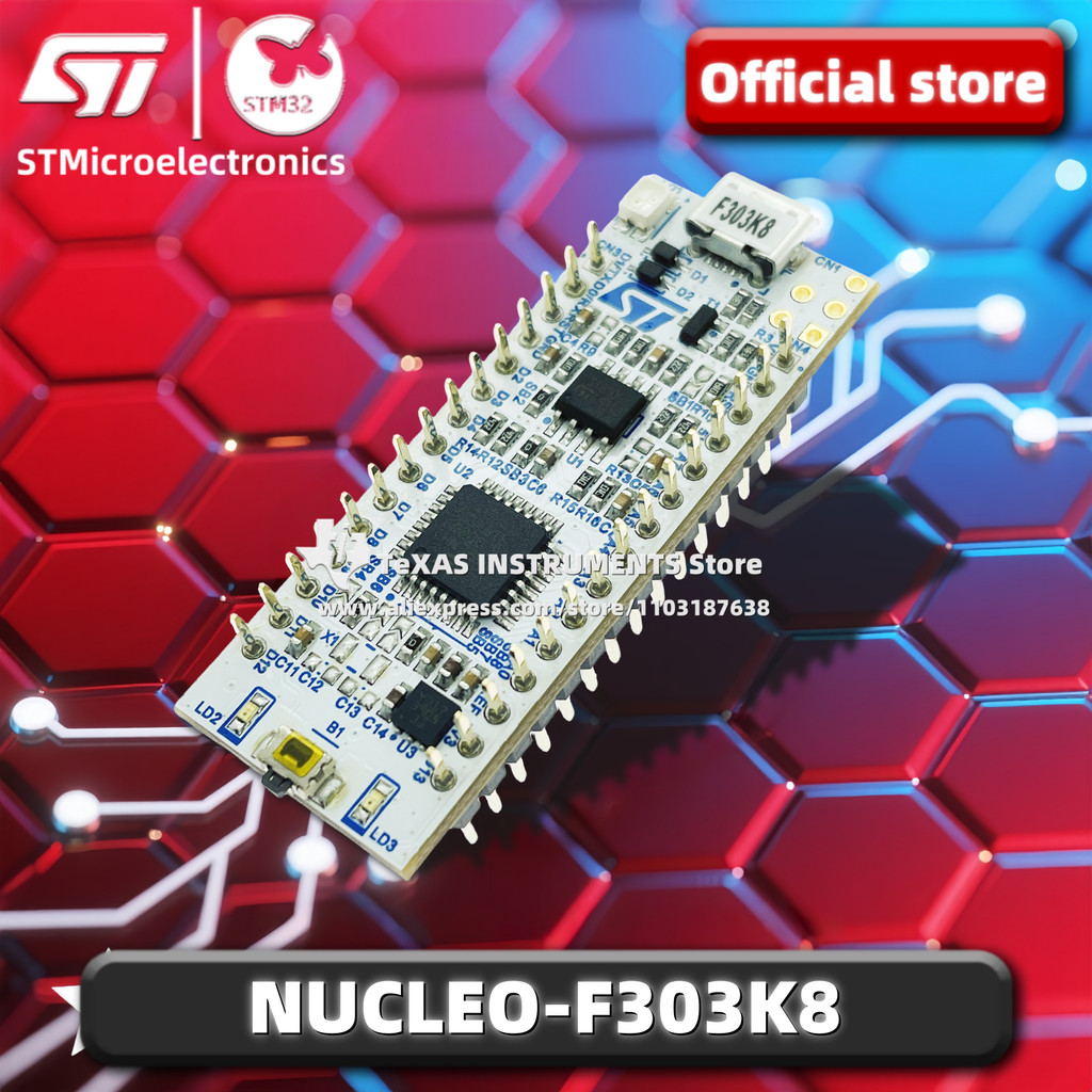 TI OfficialNUCLEO-F303K8 STM32 บอร์ดพัฒนา Nucleo-32 พร้อม STM32F303K8 MCU รองรับ Arduino nano Connec