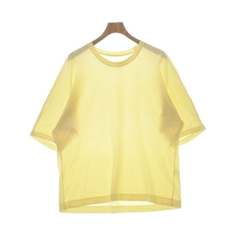 HOMME PLISSE Tshirt Shirt mm yellow Direct from Japan Secondhand