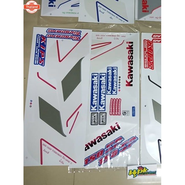 สติ๊กเกอร์ Kawasaki KR 150SP สีน้ำเงิน year 1991