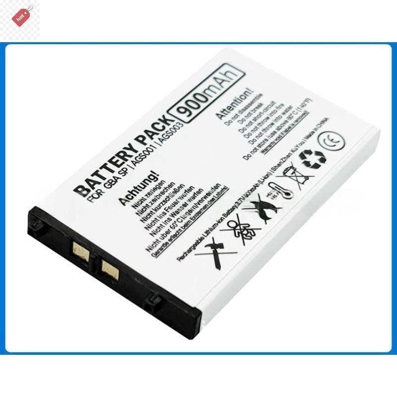ALIK 1 ชิ้น 900 mAh 3.7 โวลต์แบตเตอรี่ลิเธียม AGS-003 แบตเตอรี่สําหรับ GBASP เกมคอนโซลเซลล์อุปกรณ์เสริม TH
