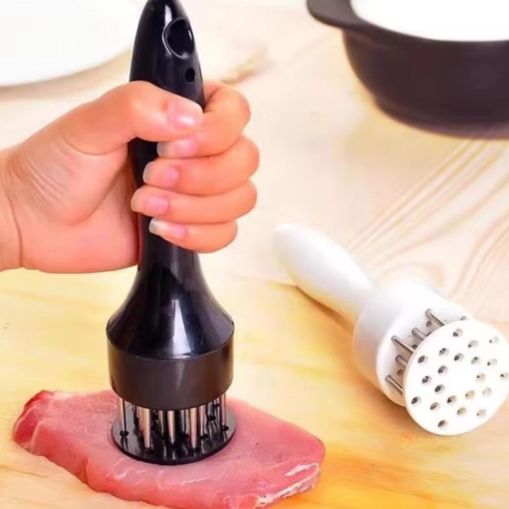 สแตนเลสสตีลเนื้อ Pin เนื้อเข็มค้อน Tenderizer Multi-function เนื้อหลวม Z7h0