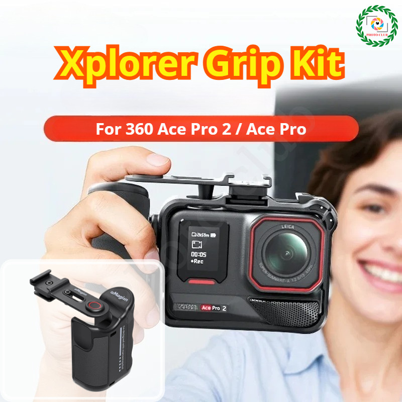 Xplorer Grip Kit สําหรับ 360 Ace Pro 2/Ace Pro พลาสติกกล้อง Grip Action กล้องยิงอุปกรณ์เสริม
