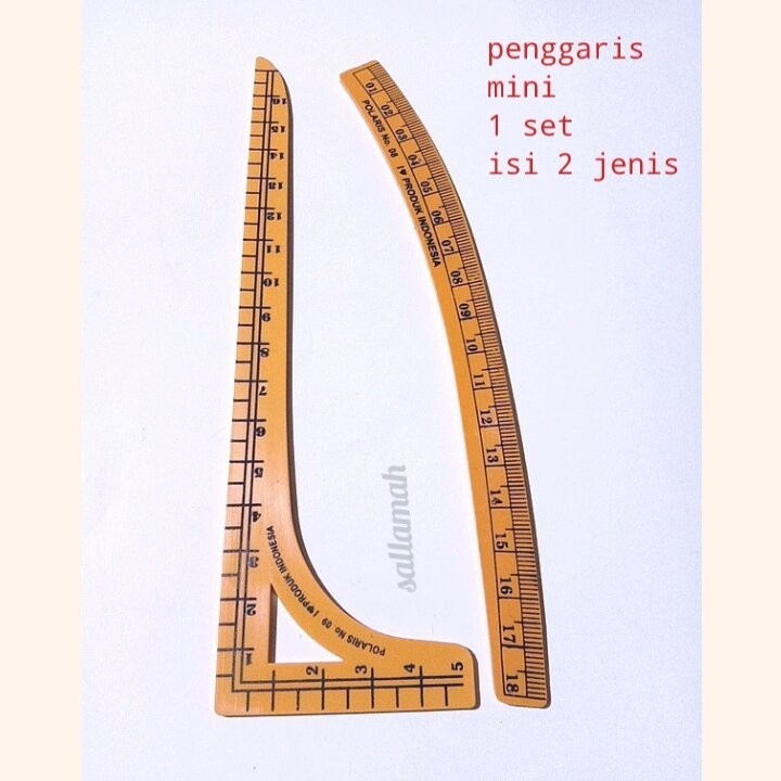 มีซิน . MINI SMALL SEWING PATTERN RULER / SMALL MINI SEWING PATTERN RULER 1 SET / PATTERN TOOL / เคร