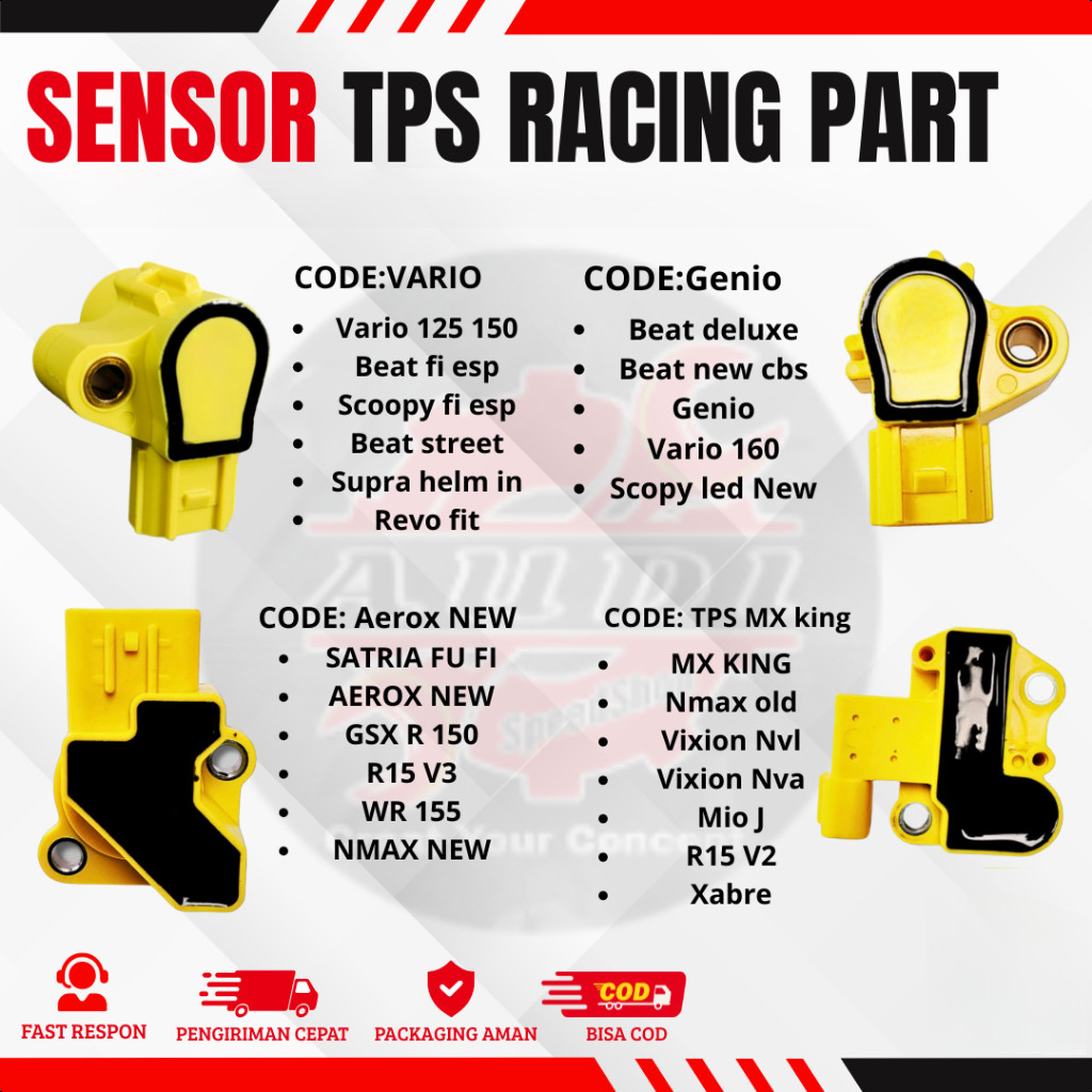 TPS RACING Sensor VARIO 125 VARIO 150 TPS SENSOR BEAT FI TPS SENSOR BEAT ESP VARIO 110 BEAT STREAT B