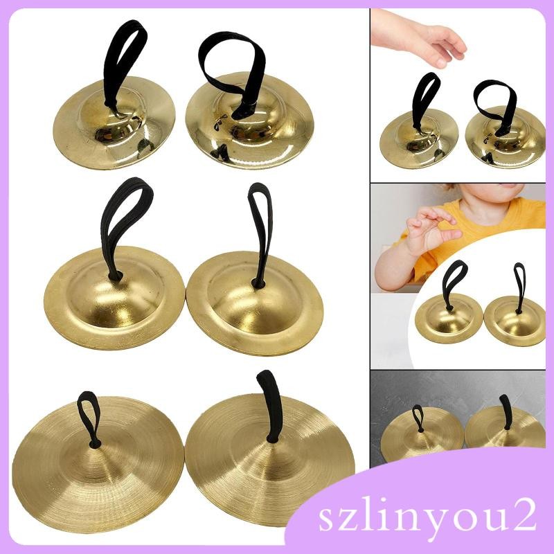 [szlinyou2] Finger Cymbals Kids Handheld Cymbals, Belly Dancing Cymbals, Educational Cymbals for Gam