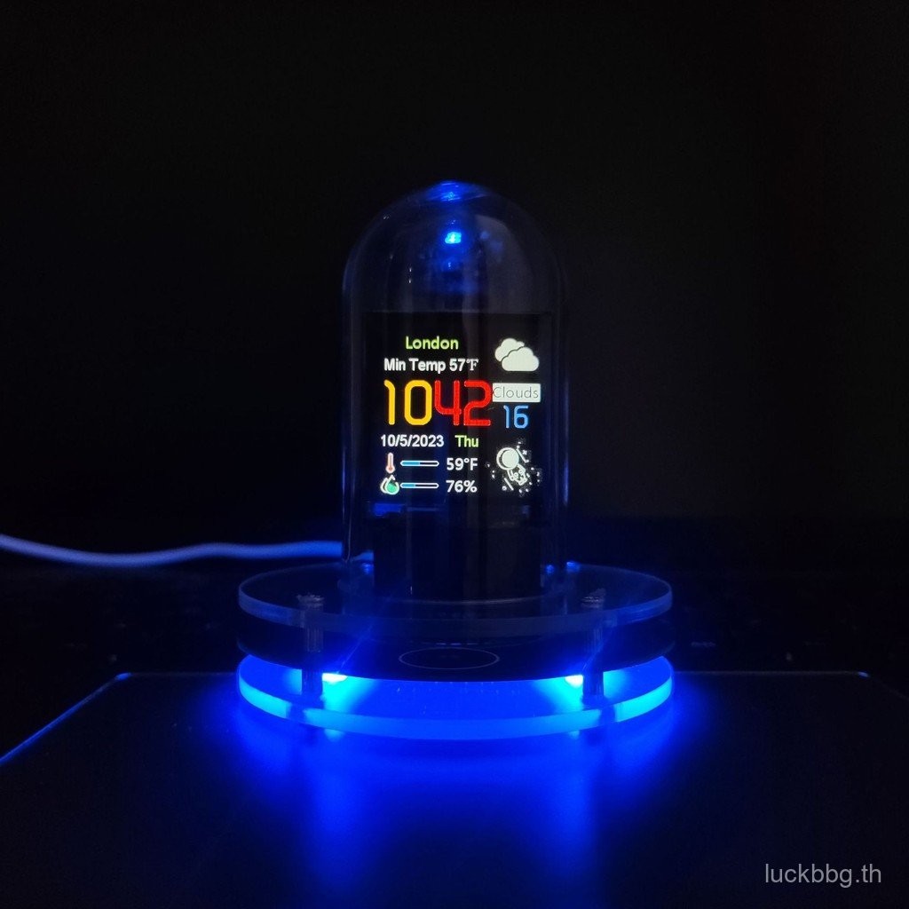 นาฬิกาย้อนยุค LED แสดงเวลากับBitcoin สำหรับการตกแต่งโต๊ะ คนชอบเทคโนโลยีจะถูกใจ