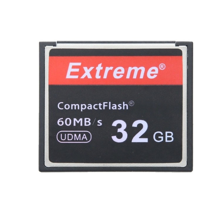 คุณภาพดี 32GB Extreme Compact Flash Card ความเร็วในการอ่าน 400X สูงสุด 60 MB/S (ความจุจริง 100%)