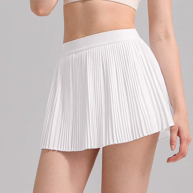 Organ Pleated Sports Skirt Women's Quick-Drying Breathable Yoga Clothes Fitness Skirt Fake Two-Piece