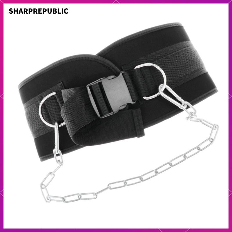 [Sharprepublic] Dip Belt with Chain – Weighted Pull Ups, Dips, และหมอบยกน้ําหนัก