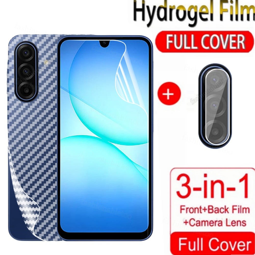 SAMSUNG สําหรับSamsungA07 3 ใน 1 ด้านหน้ากลับฟิล์มHydrogelสําหรับSamsung Galaxy A17 A07 LTE A07LTE A