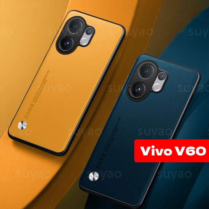 สําหรับVivo V60 Lite Y21d 2025 เคสโทรศัพท์หนังผิวธรรมดาปลอกVivoV60 VivoV60Lite V50 Lite X300 Proเนื้อซิลิโคนอ่อนนุ่มกันกระแทกป้องกันใหม่หรูหราTBriefปกหลัง
