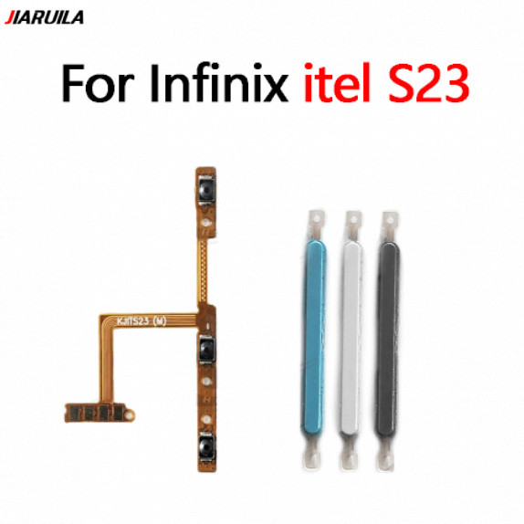 สําหรับปุ่มปรับระดับเสียงสวิตช์ไฟ Itel S23 S665L บน Off Flex