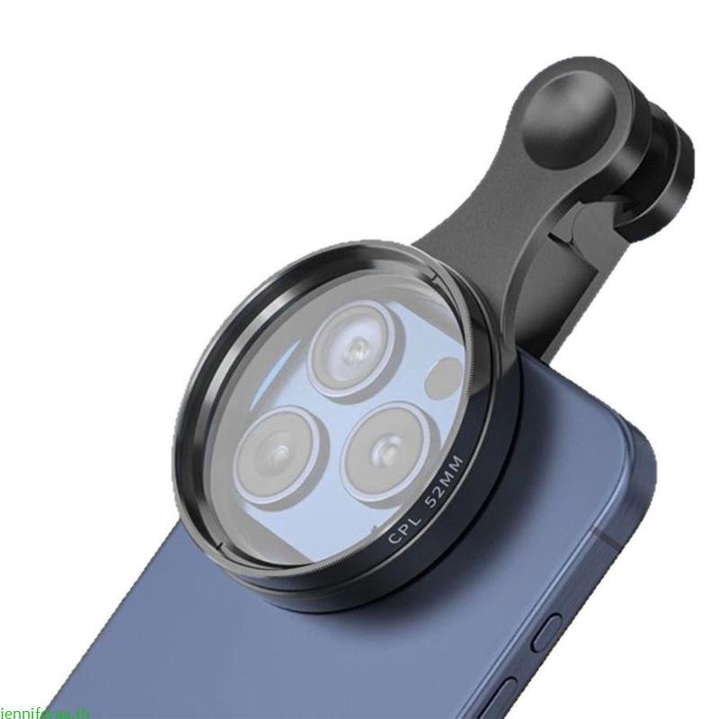 Jenniferaa ตัวกรองการถ่ายภาพสมาร์ทโฟน กระจกออปติคอลและกรอบอลูมิเนียม ตัวกรอง CPL