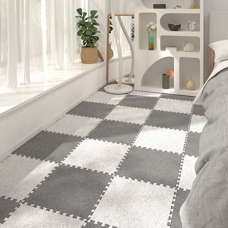 พรมจิ๊กซอว์ พรมปูพื้นห้องนอน พรมปูพื้น DIY ขนาด30x30cm.แถมฟรีขอบปิด ไม่ซีดจาง ไม่เป็นขุย นุ่มสบาย - รูปที่ 3