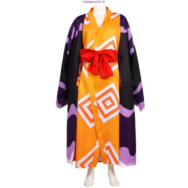 One Piece Jinbe คอสเพลย์เครื่องแต่งกายชุดกิโมโน Robe Jinbe เสื้อคลุมชุดดีลักซ์ชุดฮาโลวีนคอสเพลย์ชุดส