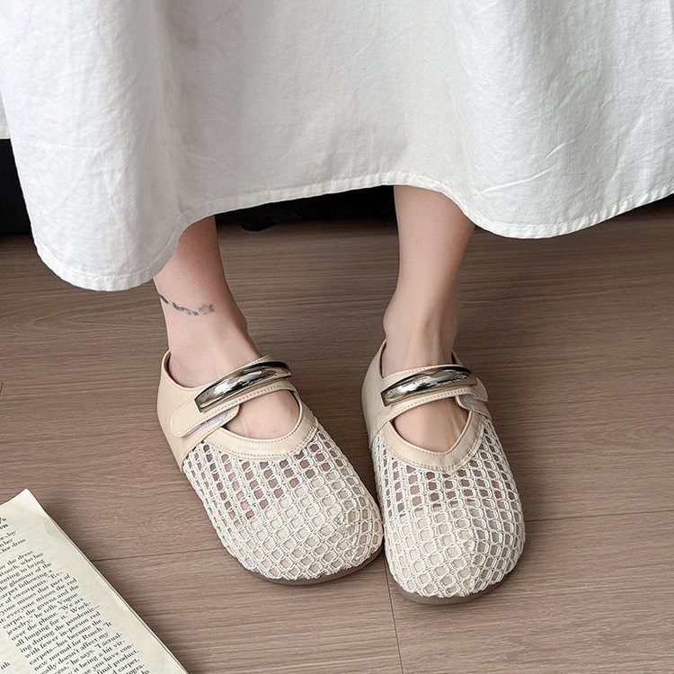New Womens Slip-On Mesh Metal Fashion Slip-On Mesh