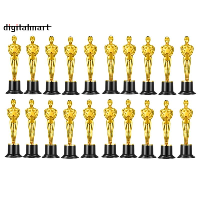 20 ชิ้นรางวัลทอง Trophies, Mini Trophy Party Favors สําหรับฉลอง,รางวัล Classroom และ Party,Academy Awards Trophy