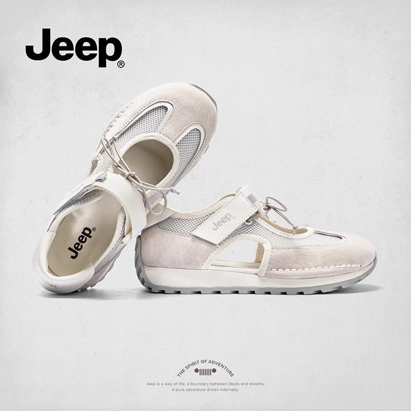 Jeep ปากตื้น Mary Jane รองเท้าผู้หญิงอินเทรนด์ All-Match Hollow กีฬาแฟชั่น Commuter รองเท้าผู้หญิง - รูปที่ 2