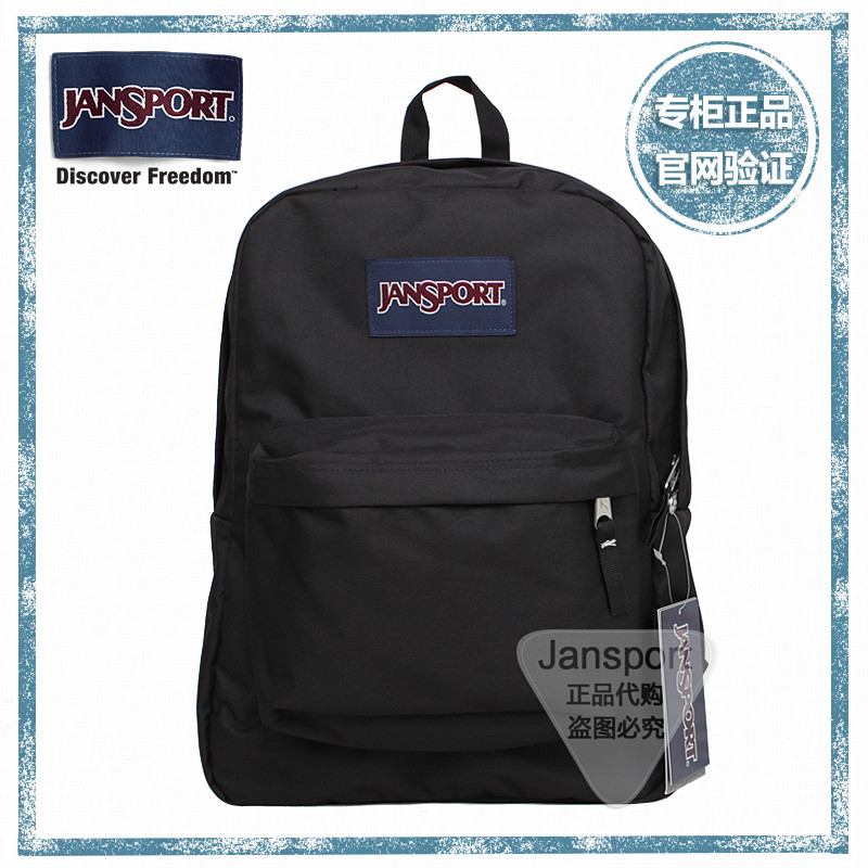 Counter ของแท้ JanSport JanSport Classic กระเป๋าเป้สะพายหลังผู้ชายผู้หญิงสไตล์เดียวกันกระเป๋านักเรีย