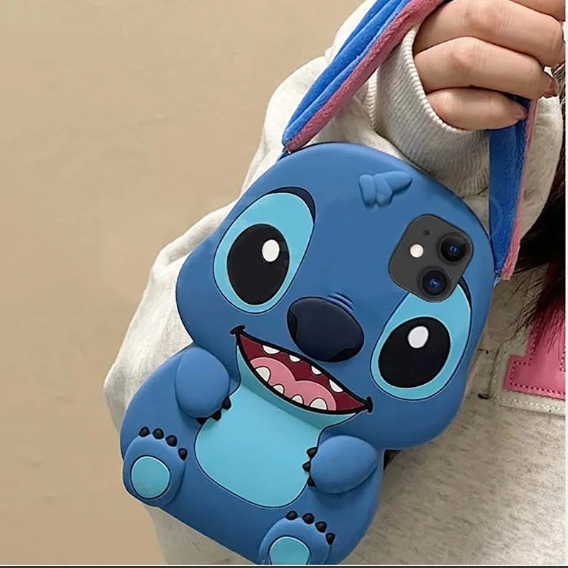 Stitch 3Dตุ๊กตามือถือการ์ตูนสําหรับOPPO Reno 14 14F 13 12 FS 13F 12F 11F 11 10 Pro 5G 7 4G 6 5 Liteค้นหาX5 X3 Lite Soft TPUฝาครอบโทรศัพท์กรณี - รูปที่ 2