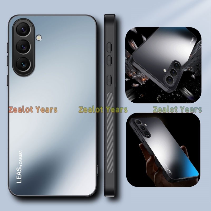 SAMSUNG ปลอกสําหรับSamsung Galaxy A17 A16 A26 A36 A56 A27 A37 A57 5G 4GหรูหราMicro Matteพราวกรณีฝาคร