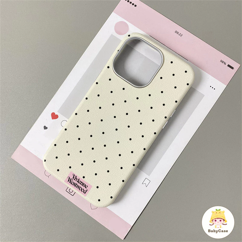 เคสไอโฟน 11 สำหรับ iPhone 17 16 14 15 12 13 Pro Max 16 15 7 8 14 Plus X XR XS SE2 SE3 ปกหนังลายจุดสีสันสดใสน่ารัก thumbnail 4