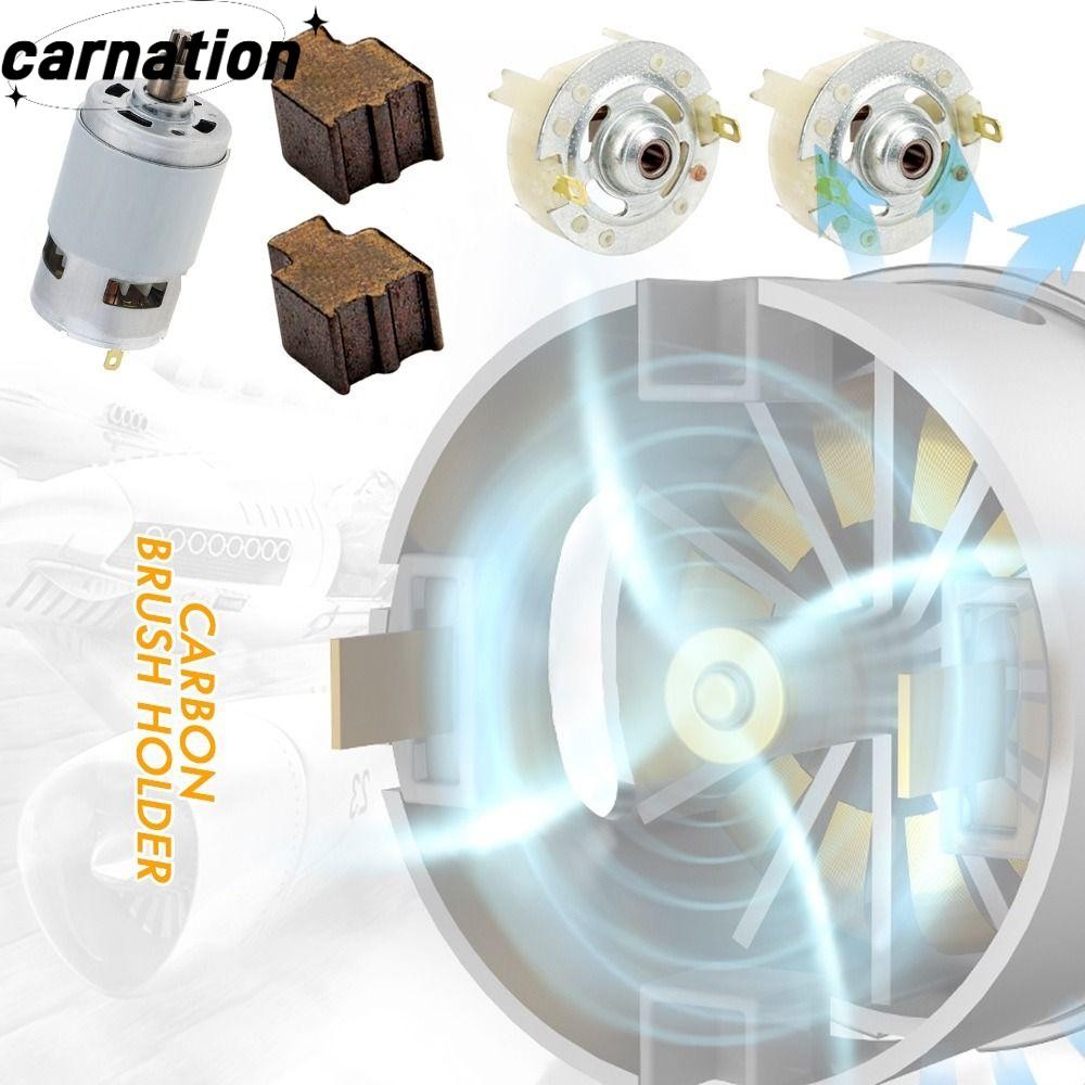 CARNATION มอเตอร์ไฟฟ้าลิเธียม, RS775 ที่ใส่แปรงคาร์บอนพลาสติก, อุปกรณ์เสริม 2 รูปแบบ 12-25V สว่านชาร