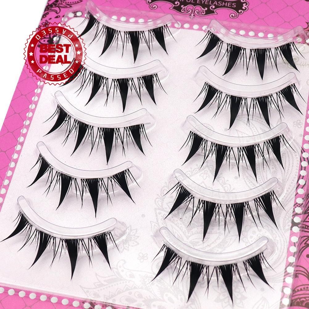 Little Devil ขนตาปลอมคอสเพลย์การ์ตูน Eye Lolita Tip Lash Extension สไตล์หนา T5h1