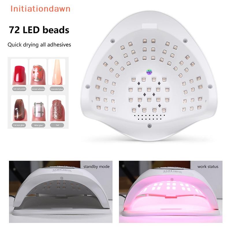 [Initiationdawn] 320W LED UV Lamp Dryer For Nails Gel Polish Drying Lamp With 4 Timer Setting Auto S