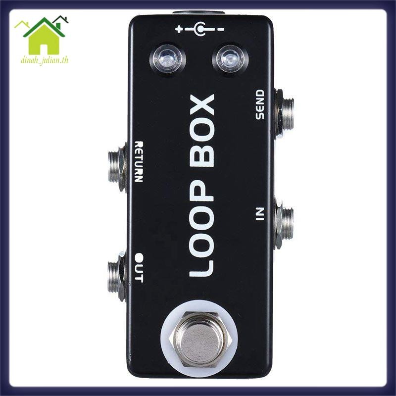 Mini Guitar Effect Pedal Loop Box Switcher Channel Selection True Bypass