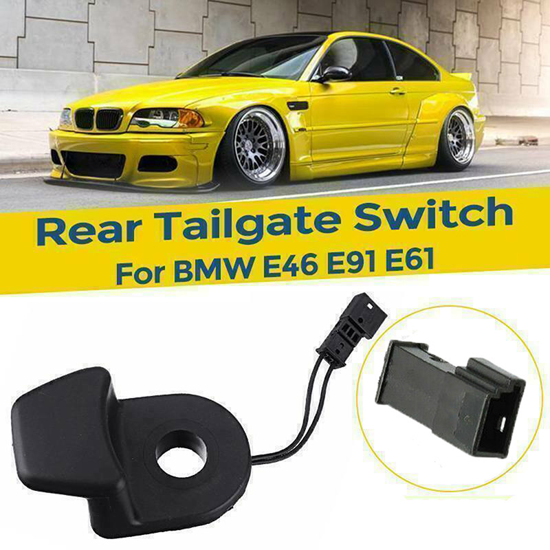 !ในสต็อก! 61319200673 ปุ่มสวิตช์ไมโครลั่นกระจกท้ายด้านหลังสําหรับ BMW E46 E91 E61 3/5 Series Touring