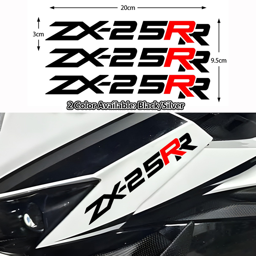 ZX-25RR สติกเกอร์สะท้อนแสงรถจักรยานยนต์ไวนิลกันน้ํา Decal สําหรับ Kawasaki Ninja ZX-25RR ZX25RR