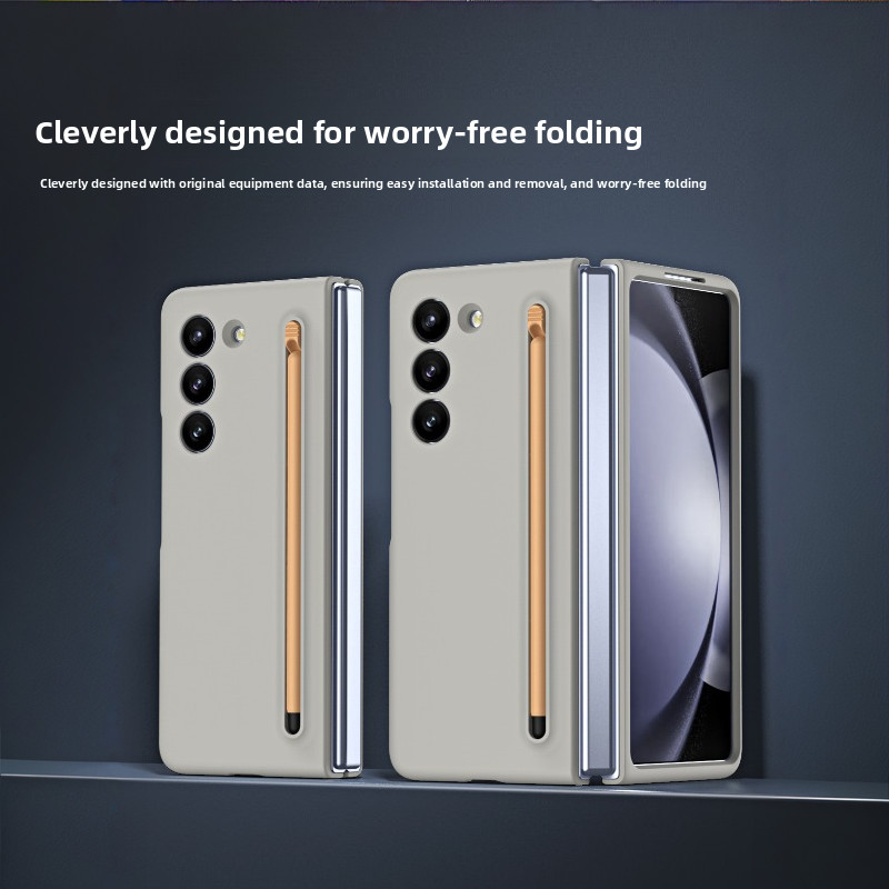 สําหรับเคสโทรศัพท์ Samsung Fold7 พร้อมฟิล์มเคสสไตลัส รวมทุกอย่าง เคสโทรศัพท์ Fold6 Fold5 ป้องกันการตก