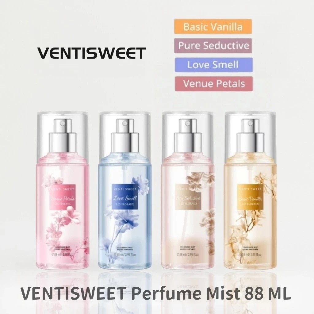 【ซื้อ 1 แถม 1】สเปรย์น้ำหอม Ventisweet 88 มล. กลิ่นดอกไม้ผสมผลไม้สุก ให้ความรู้สึกสดชื่นมีชีวิตชีวาทุกวัน ราคา ถูกที่สุด ดีลบีเคเค แกลเลอรีภาพที่ 2