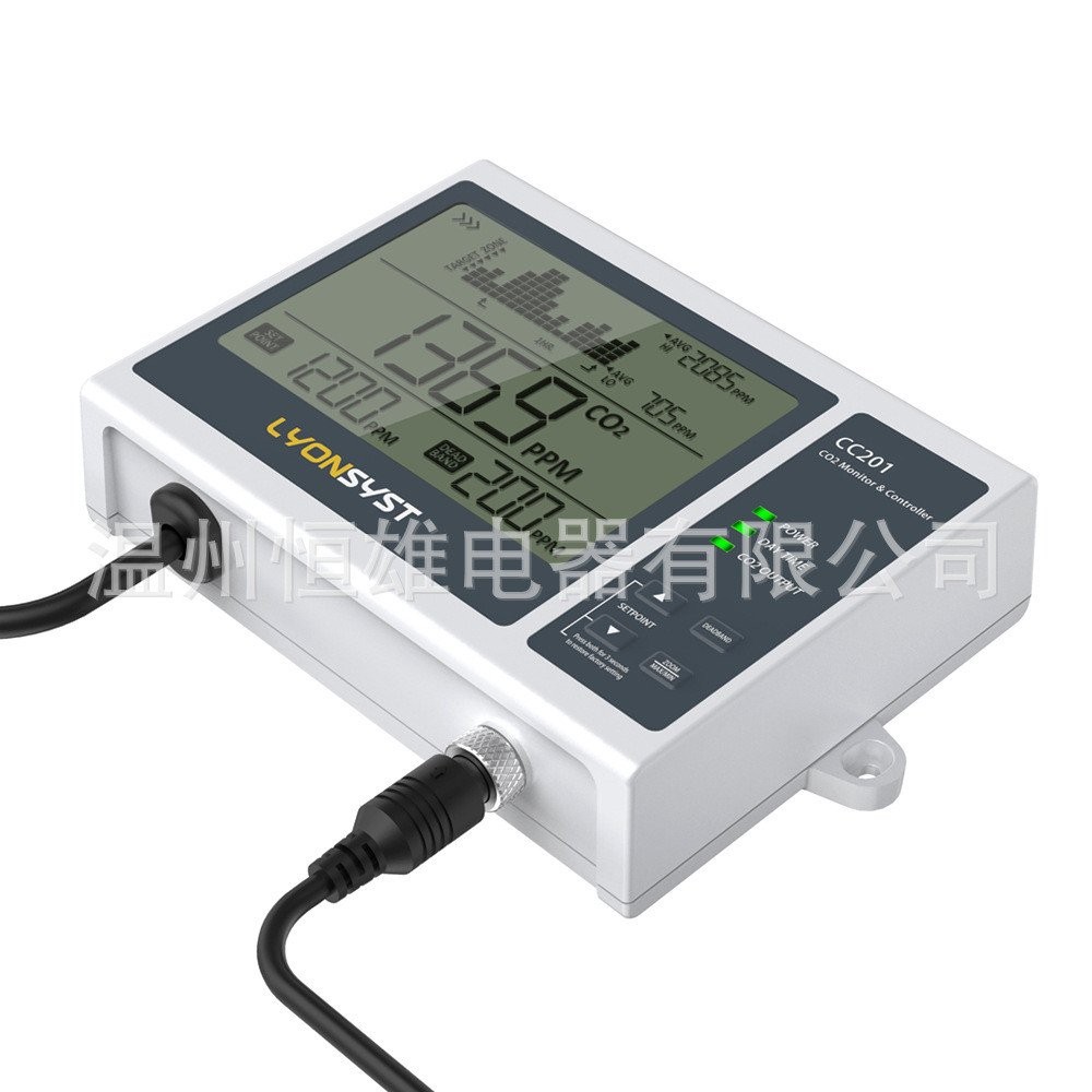 Controller CO2 อัจฉริยะการเกษตรความเข้มข้นเรือนกระจกจอแสดงผล Controller CO2 ดิจิตอล S1H8